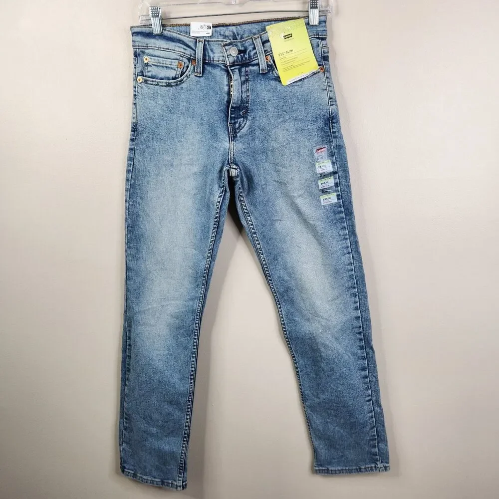 NEW Levi's Flex Mens 511 Stretch Slim Fit 5 Pocket Light Wash Jeans 29x30